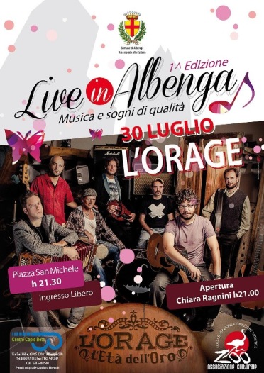 1°Edizione di “Live in Albenga” - L ORAGE foto 